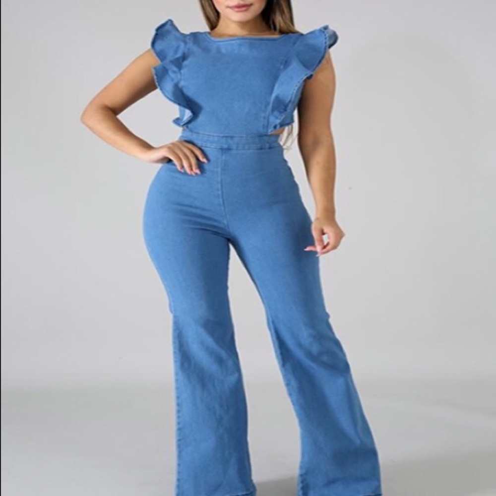 Denim jumpsuit